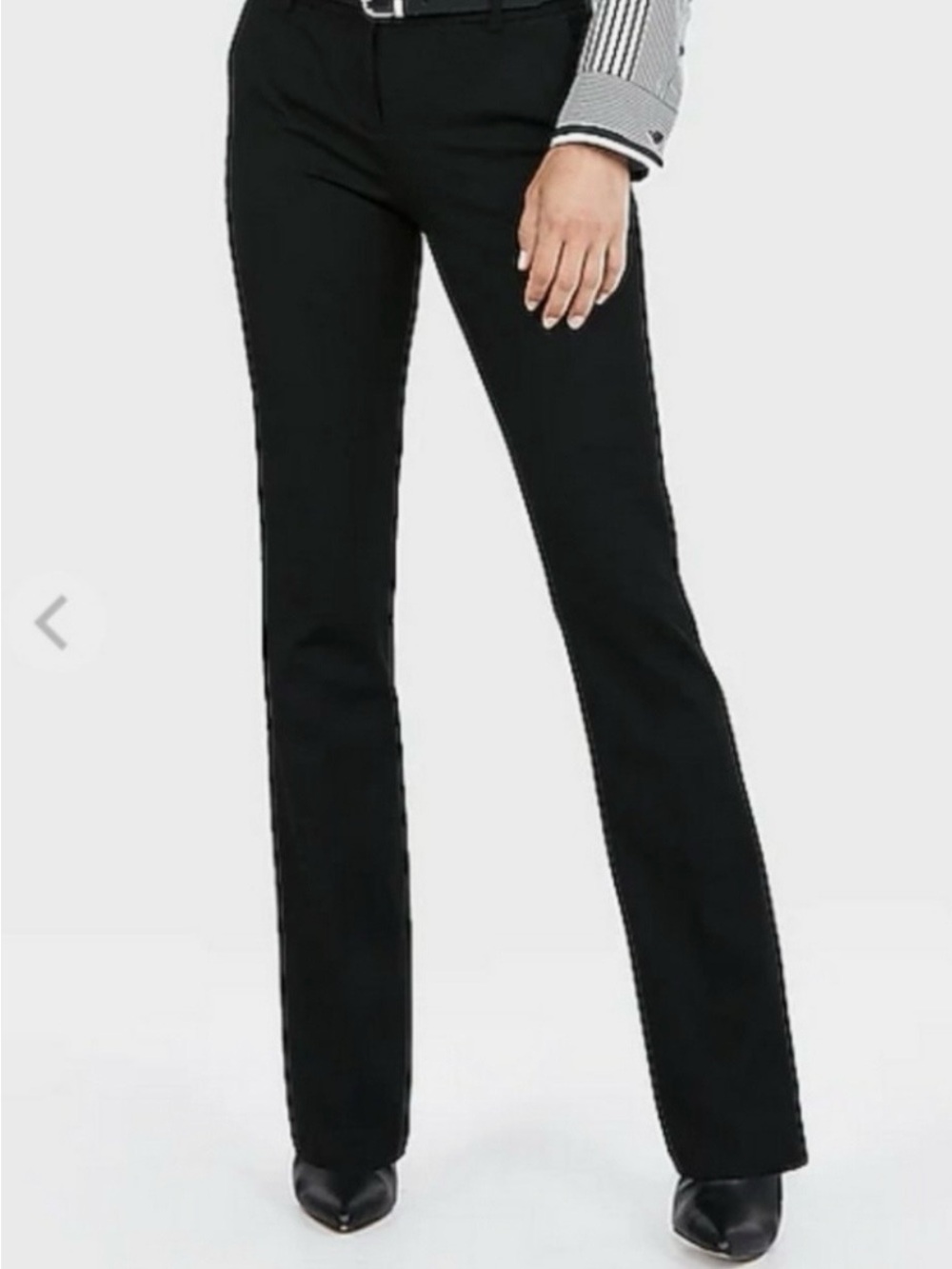 Express Black Flare Wide-Leg Jeans